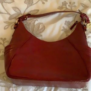 Red Brahmin hobo handbag